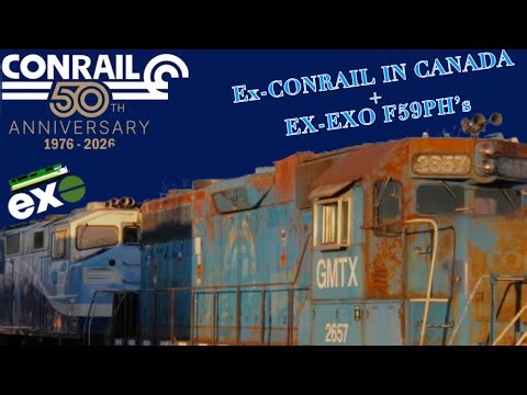 Ex-Conrail and Ex-Exo Locomotives on one train, 4/20/26