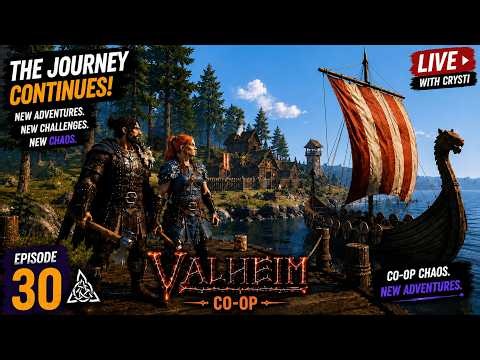 THE JOURNEY CONTINUES! ⚔️🛶 New Adventures & Co-Op Chaos in Valheim | Episode 30