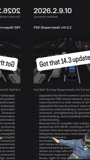 Tesla said “here’s 14.3” and suddenly my car thinks it’s part spaceship again 🚀⚡️ Every update got me checking the release notes like it’s Christmas morning 😂 #Tesla #FSD #TeslaUpdate #TechTok #Modely