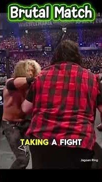 THE CRAZIEST HARDCORE MATCH! 🔥 Foley vs Edge #wrestling #smackdown #wwe