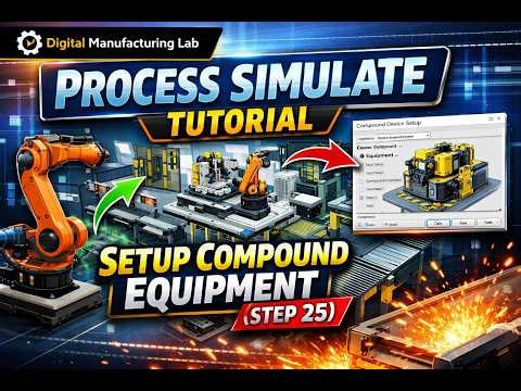 Process Simulate Tutorial | Setup Compound Equipment (Step 25)