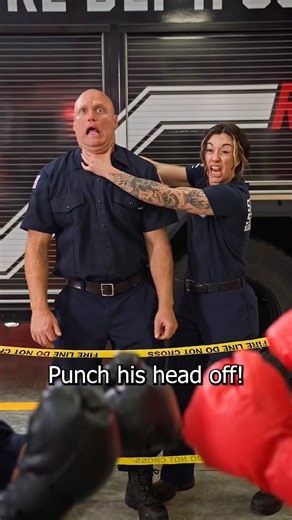 Fenton is a little accident prone #firefighter #boxing #fun