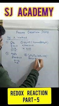Oxidation State by X-Method🔥CO₂, H₂SO₄, HCHO, Glucose & Complex compounds | Part-5 Lecture💯Chemistry