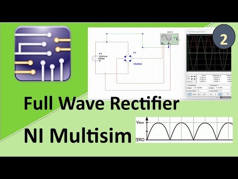 Full Wave Rectifier Simulation in NI Multisim (Step-by-Step)