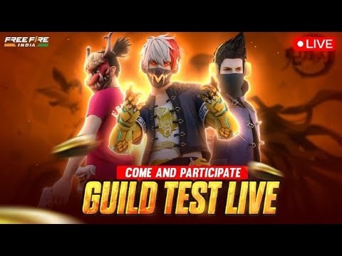 Free Fire Live Guild Text 😎 | Free fire live 1vs4 |ff live #SK777YT