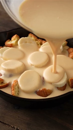 The Ultimate Banana Bread Pudding 🤤 One-Pan Cast Iron | Taste Orbit