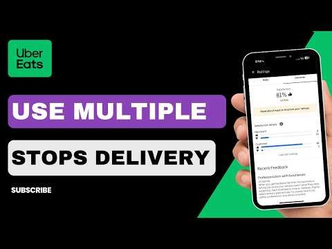 How to Use Uber Eats Multiple Stop Delivery !