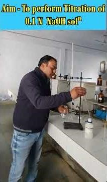 Titration of 0.1 N NaOH Solution | Pharmacy Practical Experiment #Titration #NaOHTitration