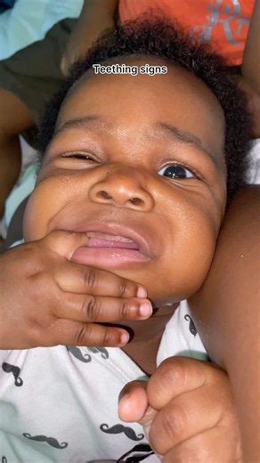 Baby Giovanni is teething 🥹