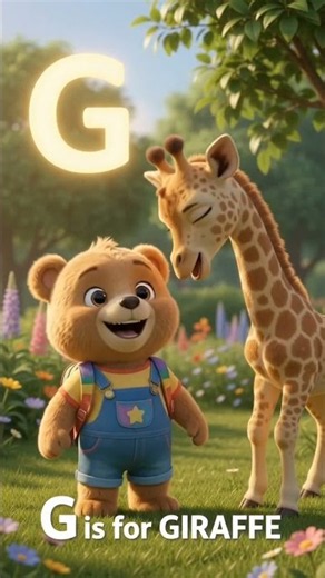 Learn Letters G & H with Kamo Bear! 🦒🐴 | KAMO ABC Episode 4 #Shorts #KidsLearning