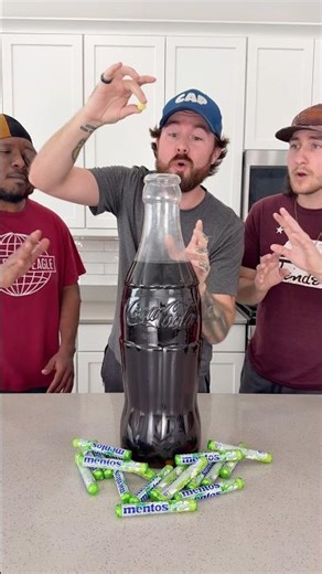 Giant Coke + Mentos Explosion 🤯