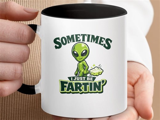Funny Alien Farting Mug, Sci-fi Humor Coffee Cup, Gag Gift Present - Etsy