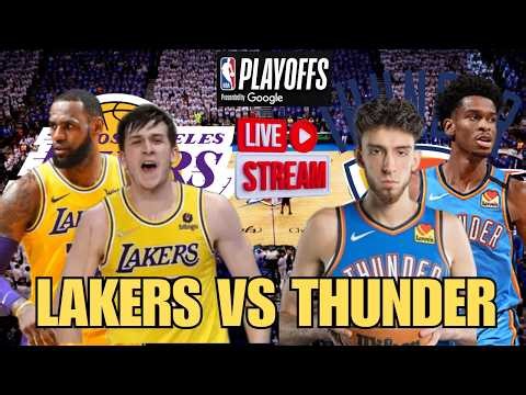 🏀 NBA PLAYOFFS 🏀 Los Angeles Lakers vs Oklahoma City Thunder LIVE Play by Play & Reaction Game 1