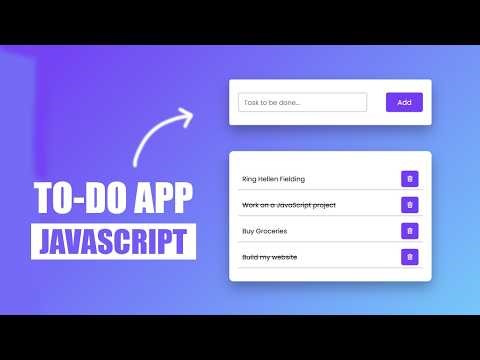 Build a To-Do List App with JavaScript | Step-by-Step Beginner Project