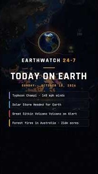 Today on Earth · Oct 18: Typhoon Champi, Solar Storm Headed for Earth & More