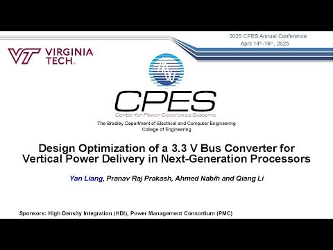 Yan Liang - Design of a 3.3 V Bus Converter Vertical Power Delivery in Next-Gen Processors