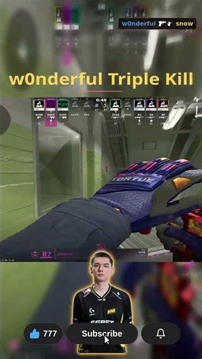 w0nderful Triple Kill on Nuke | CS2 Shorts