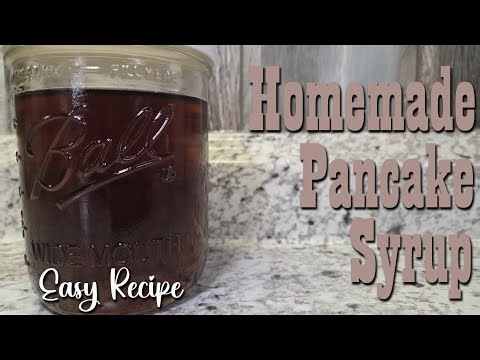 Homemade Maple Flavored Pancake Syrup ~ Pantry Staple