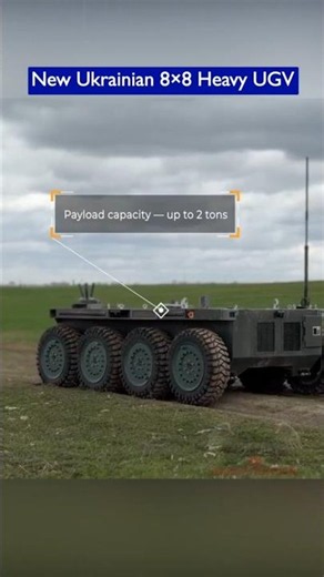 New Ukraine's VATAG 8×8 UGV Tackles Rough Terrain at 42 km/h