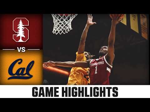 Stanford vs. Cal Game Highlights | 2025-26 ACC Men's Basketball