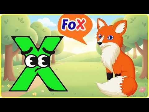Learn Letter X | Fox Box X-Ray Six | Alphabet Phonics for Toddlers