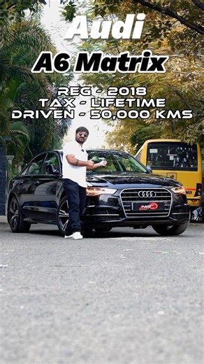 Audi A6 Matrix (2018) — VIP 9999 Plate | Lifetime Tax Paid | ₹19.99L #shorts
