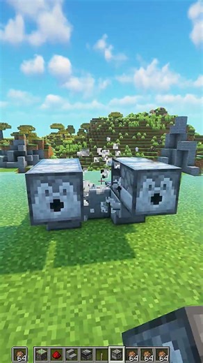 Minecraft Flame Cannon💀#shorts #minecraft