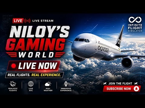 🔴 LIVE: Infinite Flight Simulator | Qatar Airways | DOHA ✈ LONDON | NILOY'S GAMING WORLD