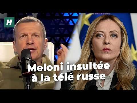 Giorgia Meloni copieusement insultée, en italien, par le plus célèbre des présentateurs russes