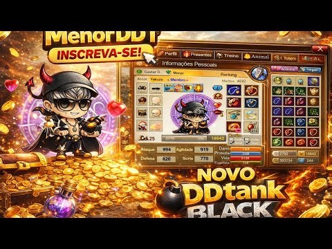 NOVO DDTank Black 🔥 Evolução da Conta + Missões | MenorDDT