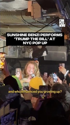 Sunshine Benzi performs 'Trump the Bill' at NYC pop-up #complexnews