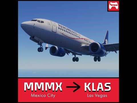 PHONE COCKPIT | Aeromexico iFLY 737 MAX 8 | Mexico City to Las Vegas | VATSIM | MSFS #107: #msfs