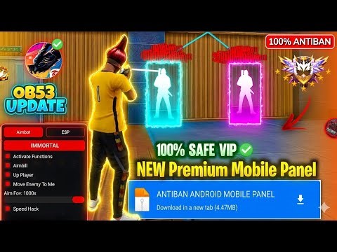 Free Fire Panel Mobile 🔥 FF Antiban Panel OB53 | Free Fire Hack New 😈 FF Injector 2026 | FF Panel