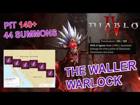 Diablo 4 - Wall of Agony Off-Meta Warlock Build Guide PIT 140+