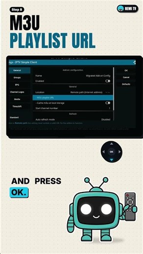 Add Your M3U Playlist to Kodi (Official Way) #shorts