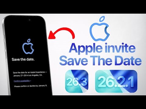 Apple Event CONFIRMED | iOS 26.3 and iOS 26.2.1 Update!