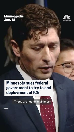 Minnesota sues federal government to try to end deployment of ICE