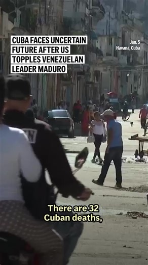 Cuban officials on Monday lowered flags before dawn to mourn 32 security officers they say were killed in the U.S. weekend strike in Venezuela. After Saturday’s arrest of Venezuelan President Nicolás Maduro, many in Cuba are questioning what that means for the country's future. #maduro #cuba #venezuela