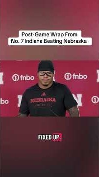 Nebraska loses to Indiana for first loss of the season