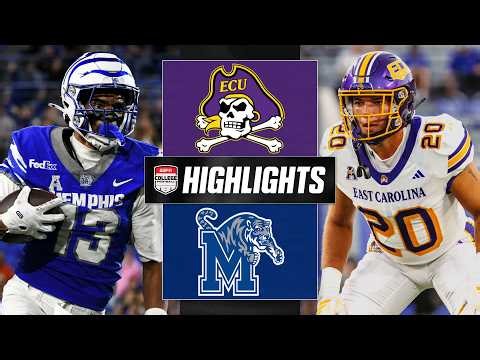 🔥 Memphis Tigers vs. East Carolina Pirates | Full Game Highlights | ESPN College Football