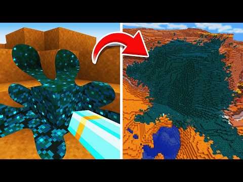 Minecraft but EVERYTHING Turns Sculk