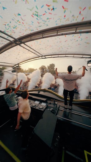 Pure madness as Yves V b2b Lucas & Steve unite the crowd at The Gathering.