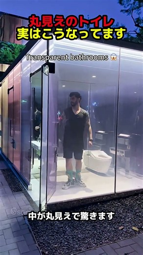 丸見えのトイレ実はこうなってます