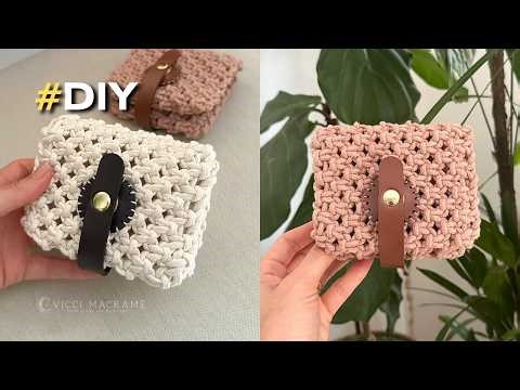CARTEIRA DE MACRAME DIY | Tutorial prático, estiloso e muito fácil!