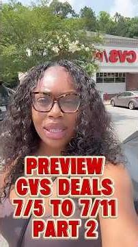 CVS part 2 of preview deals that start 7/5 to 7/11 #cvs #cvsdeals #cvscouponing #couponing #fyp