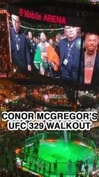 Conor McGregor's WALK OUT for UFC 329 - MMA Fighting