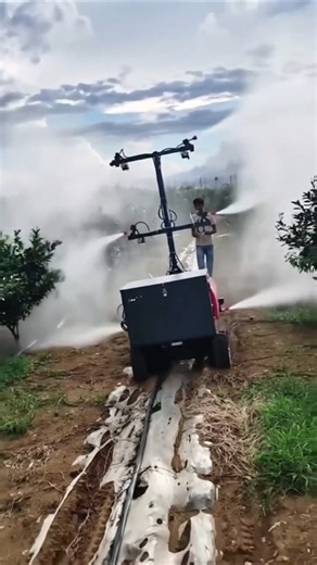 🌳 Autonomous Orchard Spraying Robot | Smart Fruit Tree Sprayer for Modern Farming