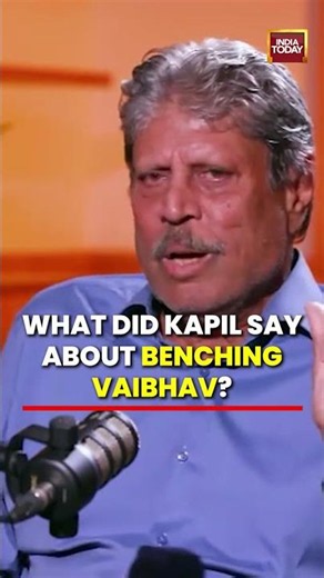 What Did Kapil Dev Say About Benching Vaibhav Sooryavanshi | Sachin Tendulkar | Cricket | Sports