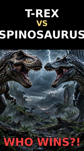 T-Rex vs Spinosaurus — Who Actually Wins?! 🦖 #shorts