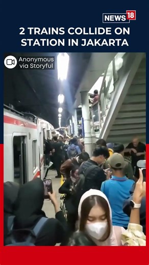 Train Collision in Indonesia’s Bekasi: 2 Dead, Several Injured | Shocking Accident Caught on Video